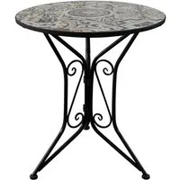 HTI-Living Gartentisch Metall Schwarz Algier (Stück, 1-St., 1 Gartentisch)