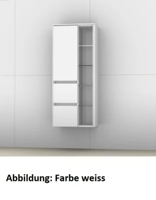 Artiqua 116 Midischrank, Weiß Hochglanz Select, 116-MLR-1-50-R-7160-125 116-MLR-1-50-R-7160-125