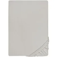 Biberna Spannbettlaken THEA Baumwoll-Jersey mit Elasthan, 160 g/m², Jersey-Elasthan, Gummizug: rundum, (1 Stück), Bettlaken für Matratzen bis 25 cm Höhe, pflegeleicht, bügelfrei
