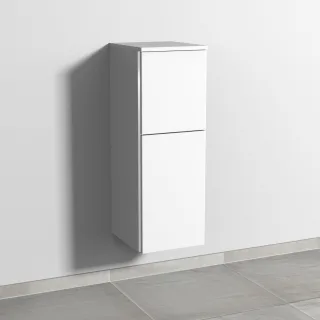 Sanipa 3way Mittelschrank mit 1 Tür und 1 Auszug, Weiß-Soft, BR12543 BR12543