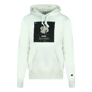 Champion Icon Logo Weißer Hoodie