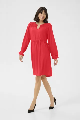 Kleid A-shape red