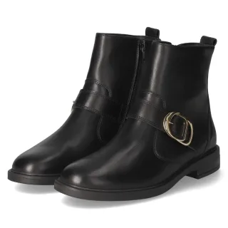 Paul Green Stiefeletten - Gr. 37 - Schwarz - Glattleder