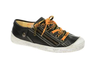 Eject 13001.001 DASS Damenschuhe Schwarz Echtleder Sneaker