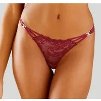 LASCANA String mit dekorativen Strass-Schnallen