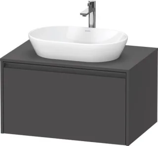 Duravit Ketho.2 Konsolenwaschtischunterbau wandhängend Graphit Matt 800x550x459 mm - K24885049490000 K24885049490000