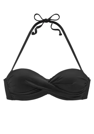LASCANA - LASCANA Bügel-Bandeau-Top black - Gr. - 40A