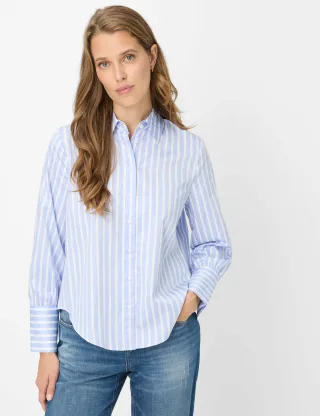 Brax Damen Hemd Style VICA lavender blue, hellblau, Gr. 48