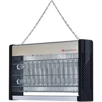 Melchioni Insektenvernichter HUNTER, UV-Lampe, große Raumabdeckung, kratzfest, herausnehmbares Auffangfach