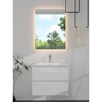 welltime Badmöbel-Set Toledo in verschiedenen Breiten erhältlich, (Komplett-Set), Waschtisch inkl. Becken und LED-Spiegel