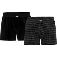seidensticker Boxershorts Herren Web-Boxershorts 2er Pack Baumwolle (Packung, 2er Pack)