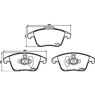 Hella Bremsbel?ge vorne Ford Mondeo 5