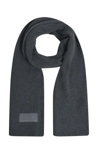 Smith&Soul - Knitted Scarf grey melange - Gr. - ONE SIZE