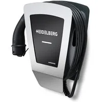 AMPERFIED Elektroauto-Ladestation HEIDELBERG Wallbox mit 11 kW Ladeleistung - Inkl 7,5 m Ladekabel, wallbox zur festen Montage (nicht mobil), Ladegerät für Elektrofahrzeuge mit Typ-2 Anschluss, stationäre Ladestation für Zuhause / Unternehmen