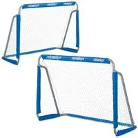 relaxdays Fußballtor 2er Set blau (2 St)