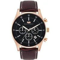 Rhodenwald & Söhne Chronograph Goodwill dunkelbraun Goodwill, aus Edelstahl