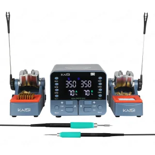 KAISI SD4 240W Dual Channel Digital Soldering Iron Station Professional Welding Rework Station with Fast Heating Compati