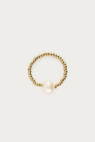 My Jewellery - Elastischer Ring mit Perle gold - Gr. - OS
