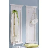 OTTO home Garderobenpaneel Rustic, Set aus 2 Paneelen, Landhausstil (2 St), aus massiver Kiefer, mit dekorativen Fräsungen