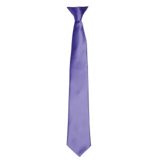 Premier Colours Herren Satin Clip Krawatte (Lila)