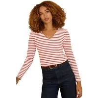 Love & Roses Langarmbluse Love & Roses Jersey-Shirt mit Bogenkanten, Regular (1-tlg)