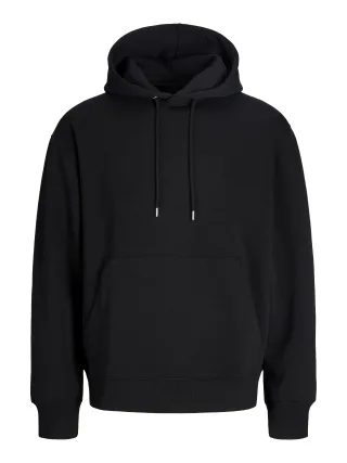 JACK&JONES - JJEACE SWEAT HOOD NOOS Black - Gr. - XXL
