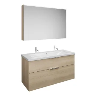 Burgbad SET Eqio Eiche Dekor Cashmere/Alpinweiss, SFAN123LF3180C0001 SFAN123LF3180C0001