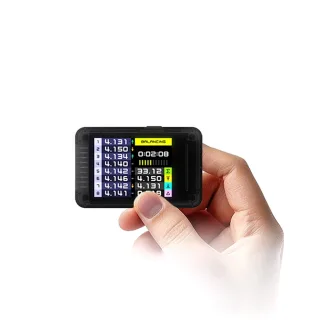 ISDT BL8 Smart Battery Monitor Wide-View Angle Color Screen Compatible with Multi-Platform App Control Supports 2S-8S Ba