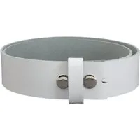 COLOGNEBELT Ledergürtel OM101-SL-Weiss MADE IN GERMANY, Weiss Kürzbar, 100 % Echtleder, Aus einem Stück, Unisex
