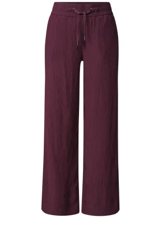 Street One - Culotte in Crinkle-Optik rot - Gr. - 30