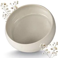 Moritz & Moritz Servierschale SOLID UNI Servierschale - Creme, Steinzeug, (Set, 1-tlg), Spülmaschinengeeignet