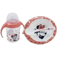 Disney Minnie Mouse Kinderbesteck Baby Geschenkset 3-teilig – Trinkbecher, Schale & Löffel (3-tlg)
