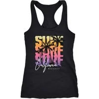 Neverless Tanktop Damen Tank-Top Sommer Surf California Palmen Racerback Neverless®
