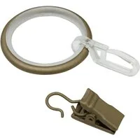 GARDINIA Gardinenring Kira mit Gleiteinlage, (10-St), Serie Gardinenstange Kira