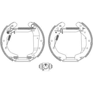 Hella Bremsbacken Opel Astra Vectra