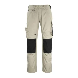 MASCOT Erlangen Hose mit Knietaschen UNIQUE Hellkhaki / Schwarz 68 - 12179-203-5509-82C68