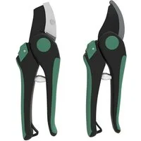Outsunny Gartenpflege-Set 2 Stück, mit Bypass-Gartenschere, Amboss-Gartenschere, Gartengeschenke für Frauen und Männer Grün+Schwarz