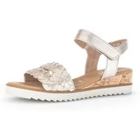 Gabor GENUA Sandalette, Sommerschuh, Sandale, Keilabsatz, mit Klettverschluss, Weite G