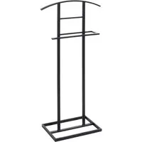 HAKU Herrendiener Anzugständer, Dressboy, Kleiderboy, Kleiderbutler, Stiller Diener, (1 St), freiform - aus Metall schwarz -B/T/H 45/26/101 cm
