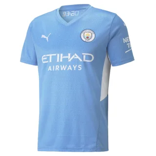 Puma Manchester City Home 21/22 Replica Sleeve Blue Men Football Shirt 759202 01