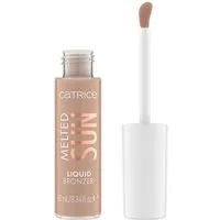 Catrice Bronzer-Puder MELTED SUN LIQUID BRONZER, 3-tlg., cremige Textur, matt, aufbaubare Deckkraft, leicht verblendbar.