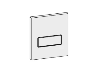 Mepa Frontplatte Urinal-Druck-, spüler MEPAorbit, chrom-glanz, 590254 590254