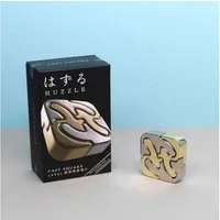 Hanayama Spiel HUZZLE CAST SQUARE - schwieriges IQ Puzzle, Knobelspiel, Metallpuzzle