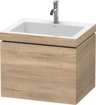 Duravit L-Cube Waschtisch-Set cbonded wandhängend 600x480x500 Ei Marmoriert Mt LC6916O5555