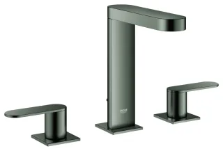 GROHE 3-Loch-Waschtisch-Batterie Plus 20301_4, Zugstangen-Ablaufgrt. hard graphite geb., 20301AL4 20301AL4