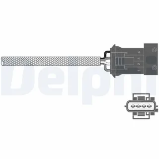 Delphi Lambdasonde nach Katalysator Volvo C70 S70 V70