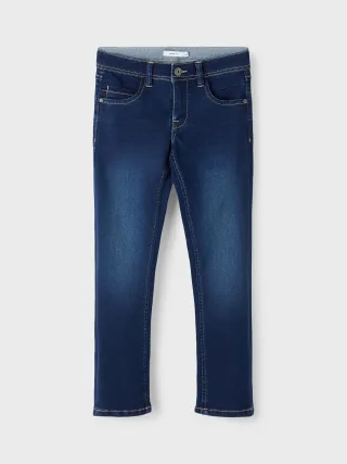 NAME IT - NKMSILAS XSLIM JEANS 2002-TX NOOS Dark Blue Denim - Gr. - 122