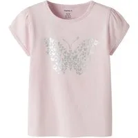 Name It T-Shirt NMFFIPASA CAP SL TOP BOX mit sommerlichem Schmetterlings-Druck