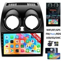 ESSGOO DAB+ Carplay Für Nissan Qashqai J10 2007-2015 GPS Navi Android 15 RDS Autoradio (4+64GB(optional), FM, AM, DAB+ (optional), Carplay Android Auto Bluetooth EQ USB GPS Navi WIFI Touchscreen)