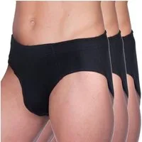 HERMKO Slip 3300 (Pack, 3er) 100 % Bio-Baumwolle Sportslip mit Dehnbund basic hergestellt in EU